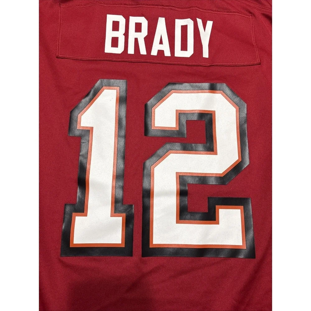 Nike Men's NFL Tampa Bay Buccaneers Tom Brady #12 Red Jersey Size XL
